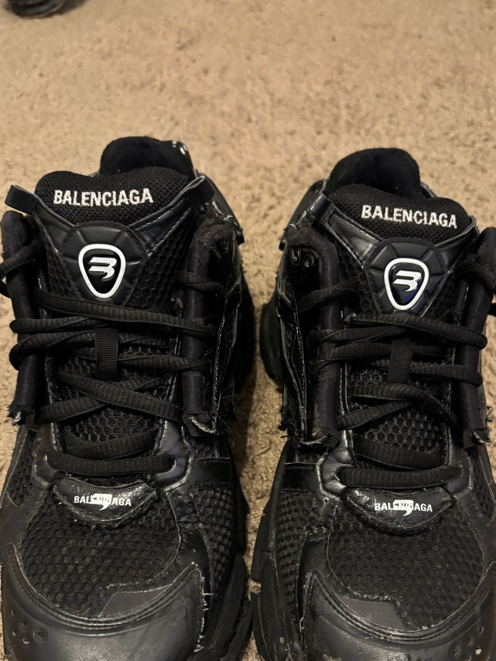 Balenciaga Black Runner Sneakers - Picture 3 of 6